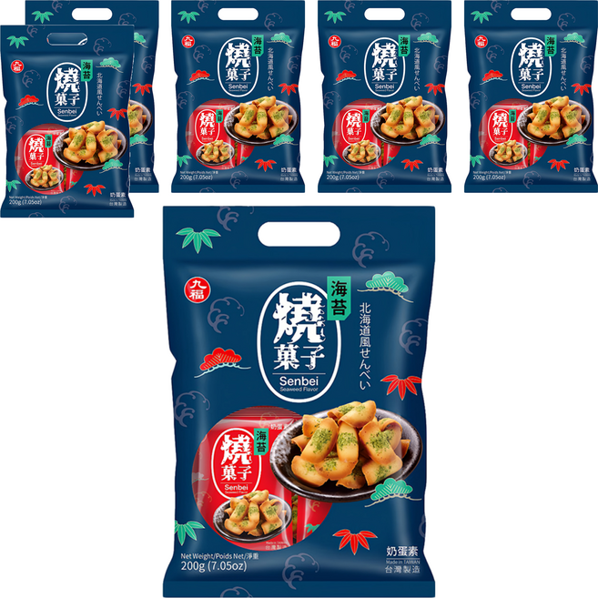 九福 海苔燒果子, 200g, 6袋