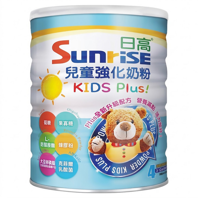 Sunrise 日高 兒童強護奶粉 3~12歲, 900g, 1罐