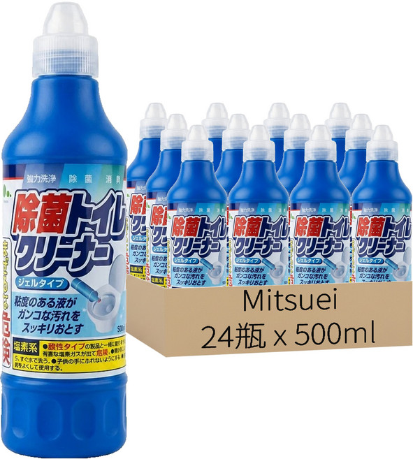 Mitsuei 馬桶清潔劑, 24瓶, 500ml