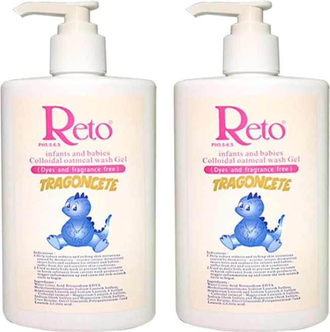 Reto 嬰幼兒燕麥膠體沐浴凝膠, 250ml, 2瓶
