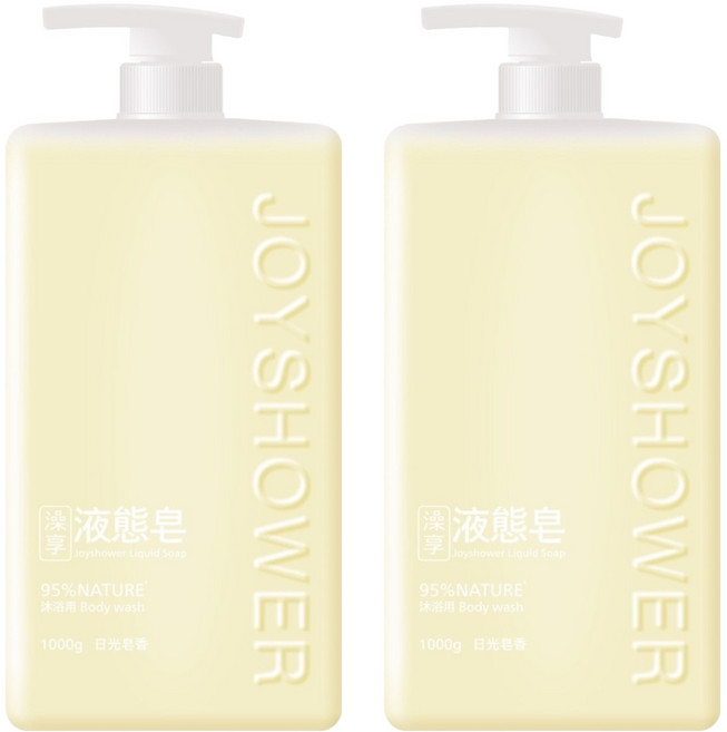 澡享 液態皂 日光皂香, 1kg, 2瓶