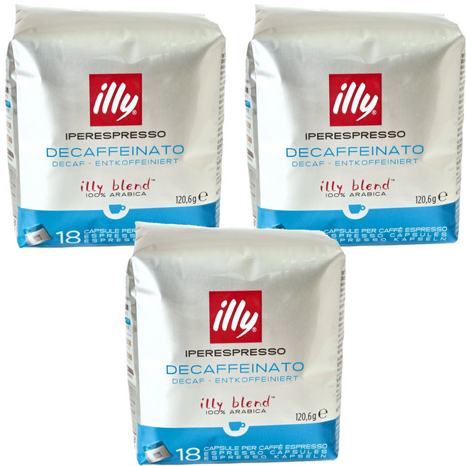 illy 意利 低咖啡因咖啡膠囊, 6.7g, 18顆, 3袋