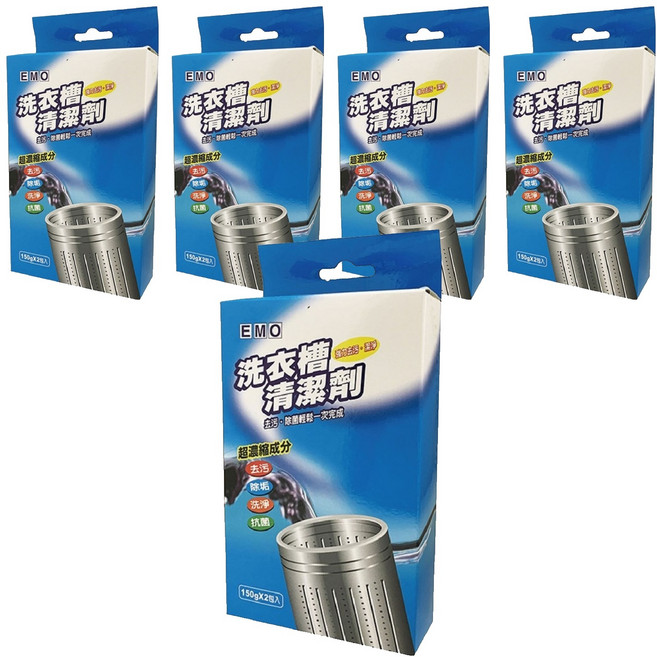EMO 洗衣槽清潔劑 TC-360, 300g, 5盒
