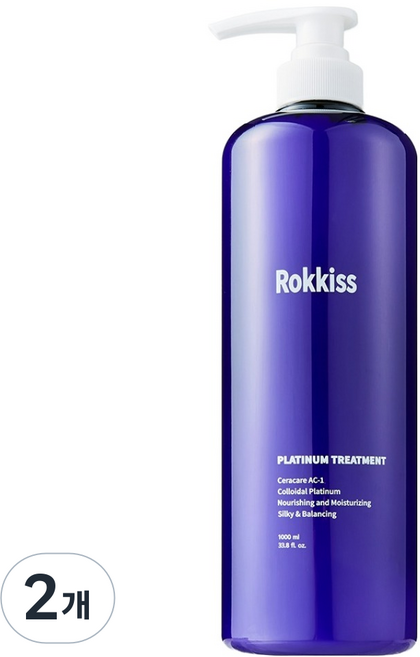 Rokkiss 白金護髮素, 1L, 2個