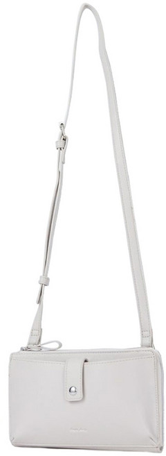 Legato Largo Lusso 輕量橫式手機收納斜背包 LG-E1561-IV, 象牙白