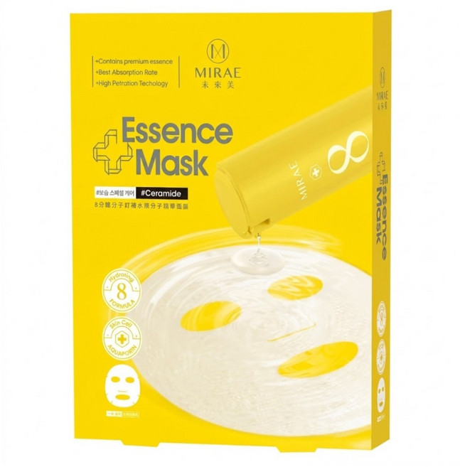 MIRAE 未來美 分子釘補水微分子精華面膜, 4片, 1盒