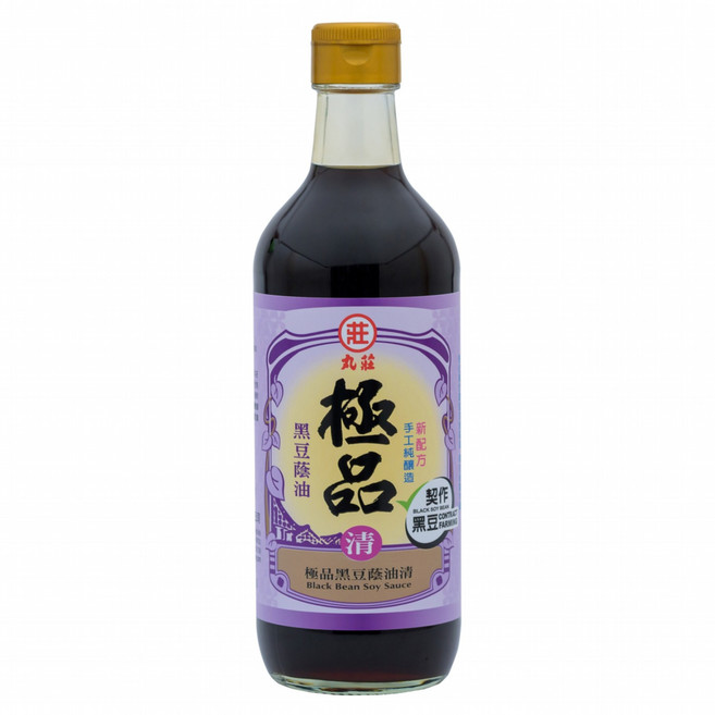 丸莊醬油 極品黑豆蔭油清, 450ml, 1瓶