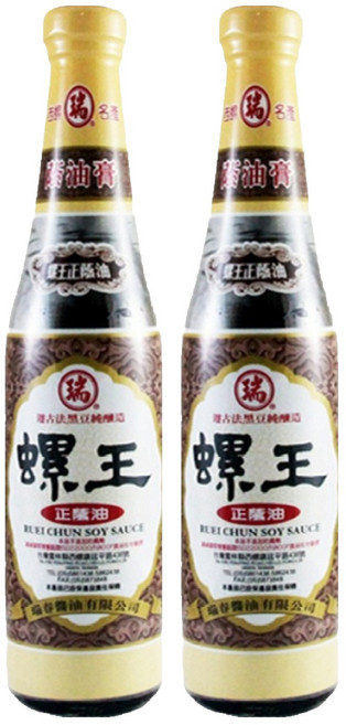 瑞春醬油 螺王正蔭油, 420ml, 2瓶