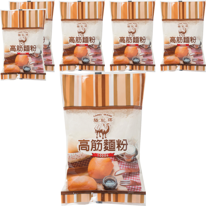 聯華製粉 駱駝牌 高筋麵粉, 1kg, 6包