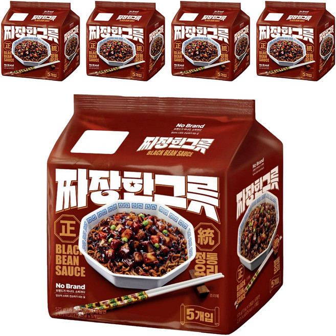 No Brand 韓式炸醬拉麵 115g 5包, 25包