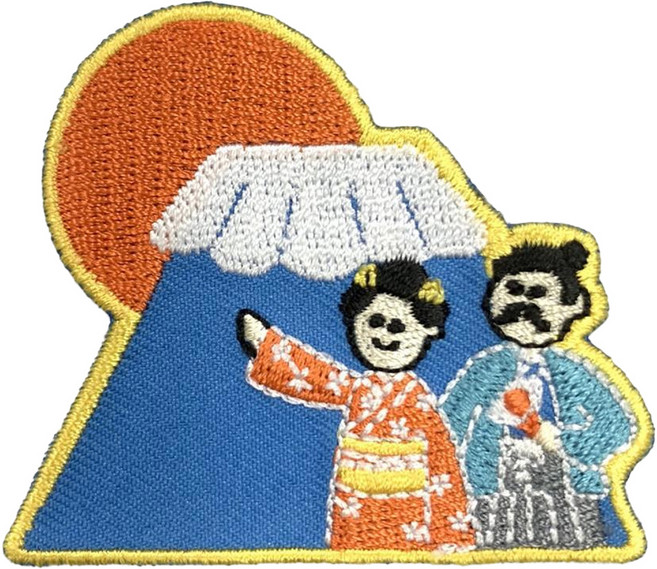 A-ONE 匯旺 日本 Q版 富士山 地標造型刺繡 No.200 7.5 x 6cm