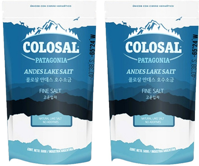 COLOSAL 安第斯湖鹽細顆粒, 2個, 500g