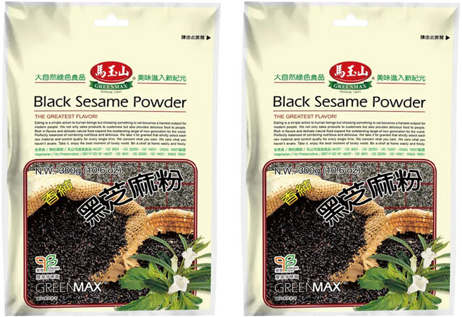 馬玉山 黑芝麻粉, 300g, 2包