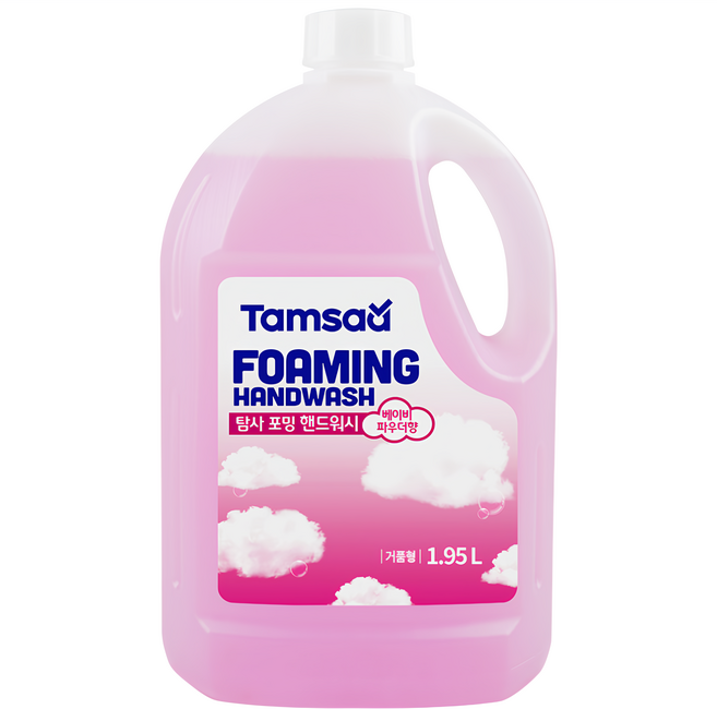 Tamsaa 泡沫洗手液 嬰兒粉香, 1瓶, 1950ml