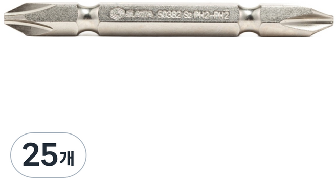 SATA 六角雙頭起子頭 5.5mm-PH2 65mm 59385, 25個