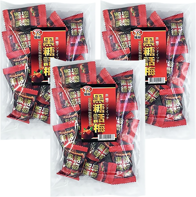 楢栩 黑糖話梅糖, 100g, 3袋