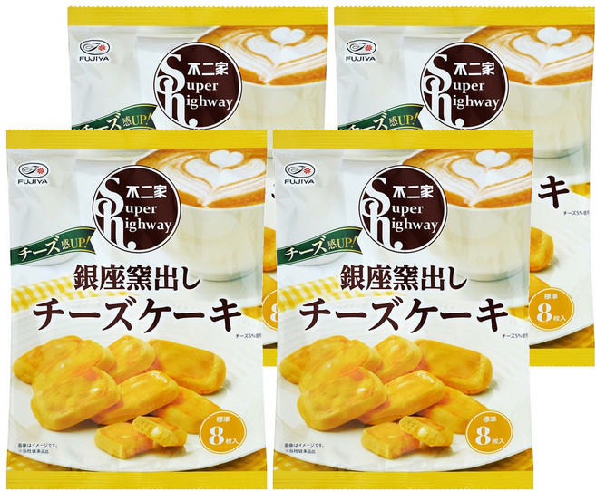 FUJIYA 不二家 銀座窯烤起司蛋糕, 4包, 84g