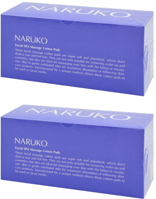 NARUKO 牛爾 台灣公司貨 舒柔按摩化妝棉, 60入, 2盒