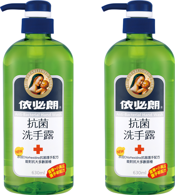 依必朗抗菌洗手露 蘆薈小黃瓜 Chlorhexidine抗菌配方 維他命E配方, 630ml, 2瓶