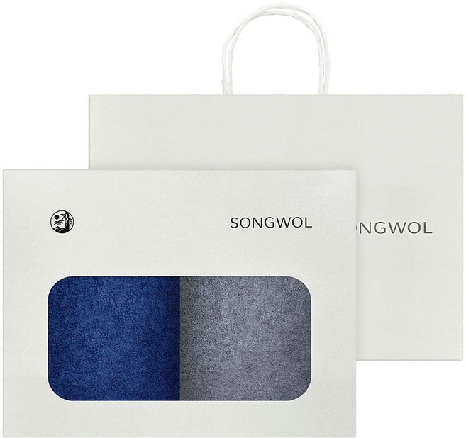 Songwol 松月 蘭斯頓飯店毛巾 240g 40支 精梳棉 2入 禮盒組 + 提袋, 1套, 隨機出貨