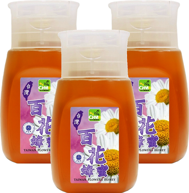 彩花蜜 台灣百花蜂蜜, 350g, 3瓶