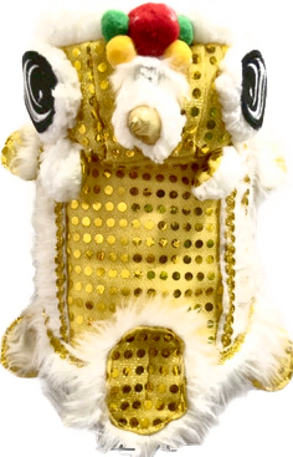 SassyDog 寵物變裝外套, 黃金舞獅, 1件