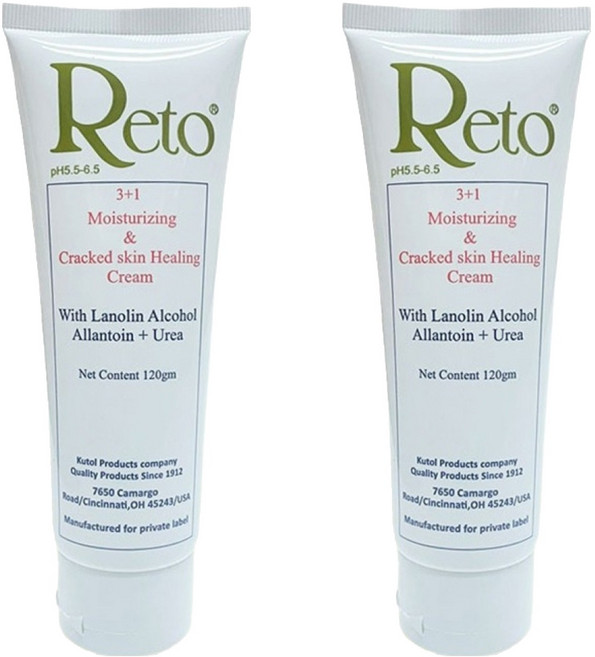 Reto 3+1填補保濕 乾燥龜裂深層修護霜, 120g, 2條