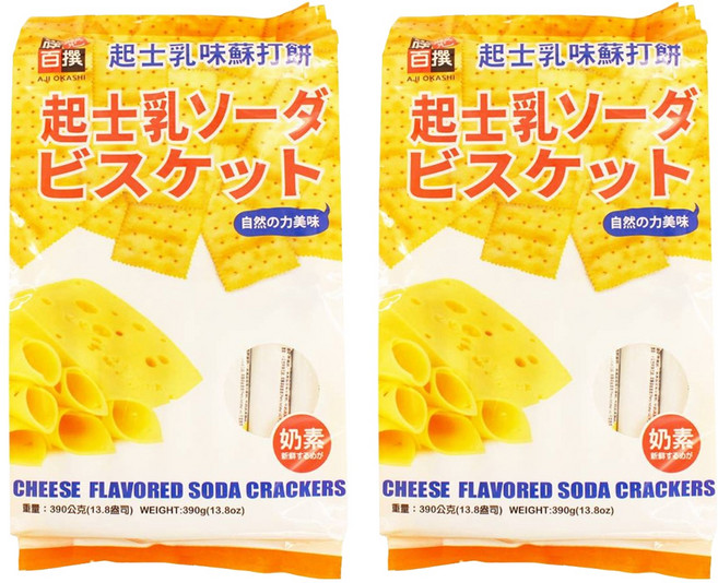 AJI OKASHI 味覺百撰 起士蘇打餅, 26g, 2袋