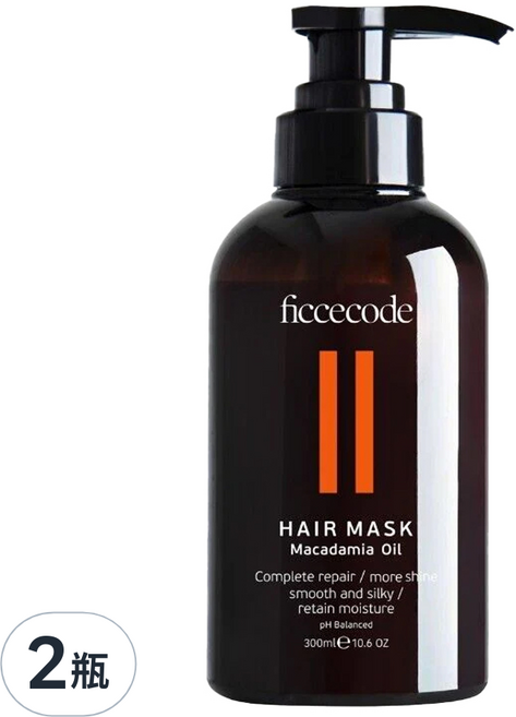 ficcecode 堅果油護髮膜, 300ml, 2瓶