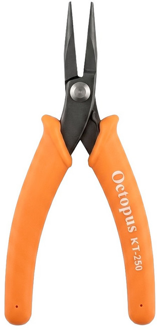 Octopus 章魚牌 有牙尖嘴鉗電子用 KT-250 140mm 71g, 1支
