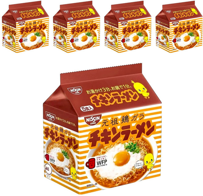 NISSIN 日清 5食包麵 85g, 25包