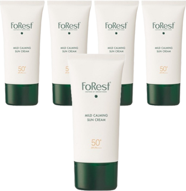 GREEN FINGER 綠手指 FoRest溫和舒緩防曬乳 SPF50+ PA++++, 80ml, 5條