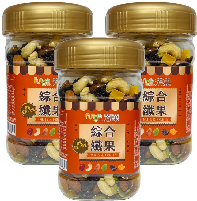Fungo 芳菓 綜合纖果, 350g, 3罐