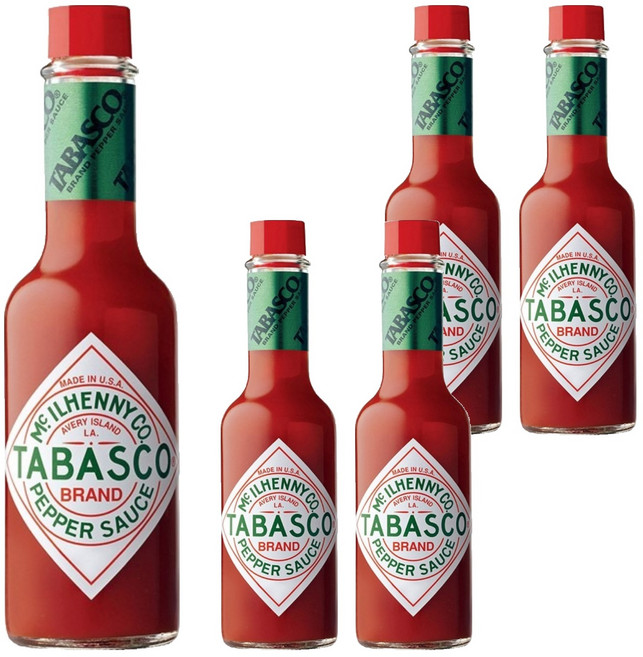 TABASCO 紅椒汁, 60ml, 5瓶