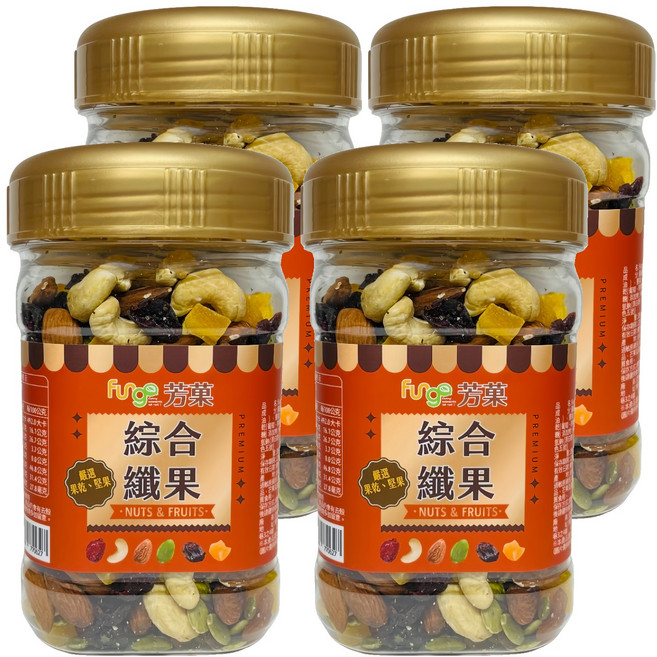 Fungo 芳菓 綜合纖果, 350g, 4罐