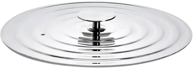 de Buyer 畢耶 不鏽鋼通用鍋蓋 適用26~28cm鍋具, 1個, 28cm