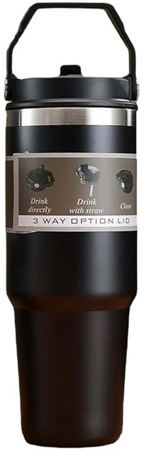 不鏽鋼冰霸杯 360g, 石墨黑, 900ml, 1個