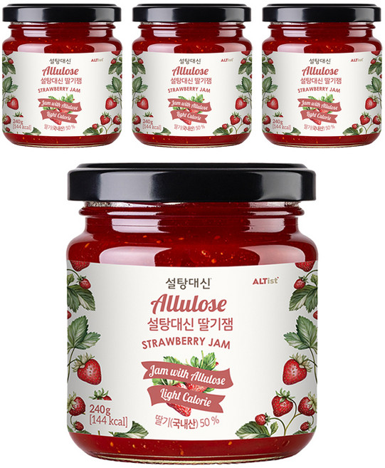 SEOLTANGDAESIN Altist 草莓果醬, 4個, 240g