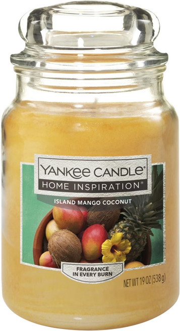 YANKEE CANDLE Home Inspiration系列 香氛蠟燭 Island Mango Coconut, 538g, 1個