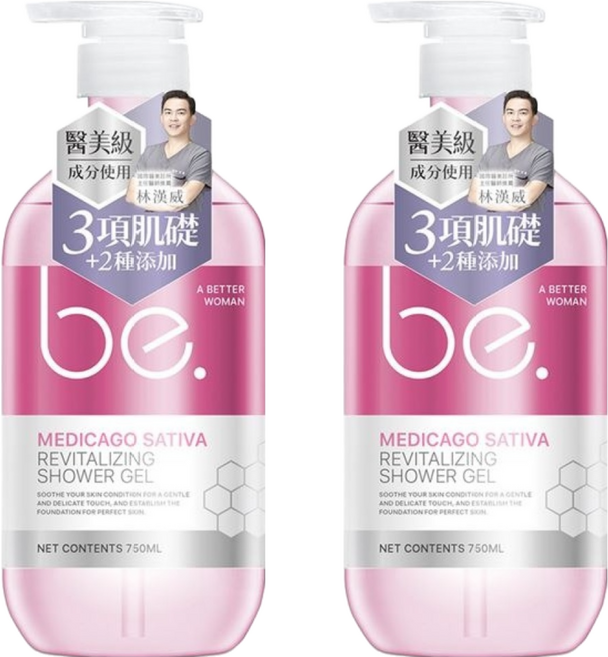 be. 碧映 光采賦活沐浴露, 750ml, 2瓶