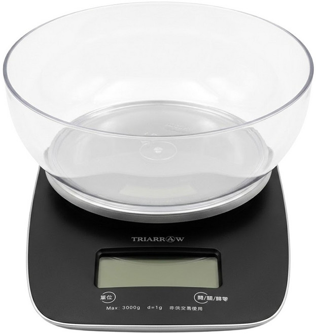 TRIARROW 三箭牌 電子料理秤, BEB-3030, 黑色, 3kg