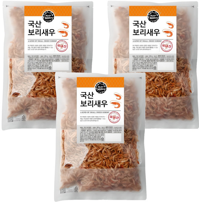 MarketMiller 韓國產大麥蝦, 3個, 200g