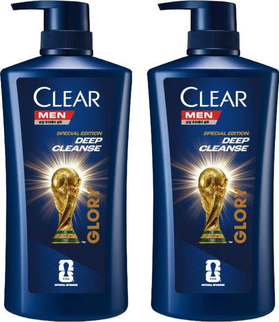 CLEAR 淨 男士深層潔淨洗髮精 FIFA世界盃26 限量包裝版, 2個, 650ml