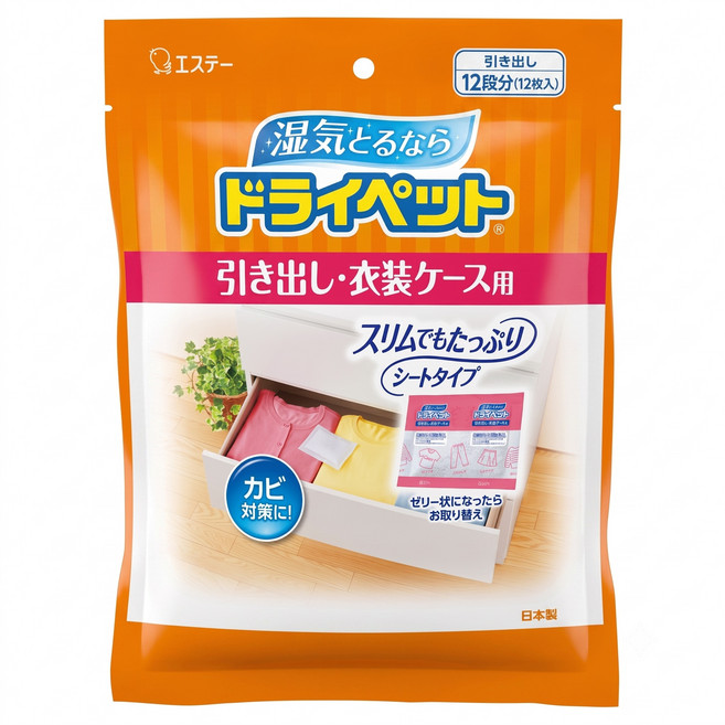 ST 雞仔牌 Drypet 吸濕小包 抽屜衣櫃用 12入, 300g, 1包
