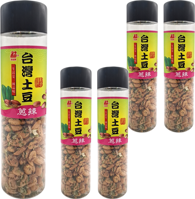 李家興 花生罐 蔥辣, 230g, 5罐