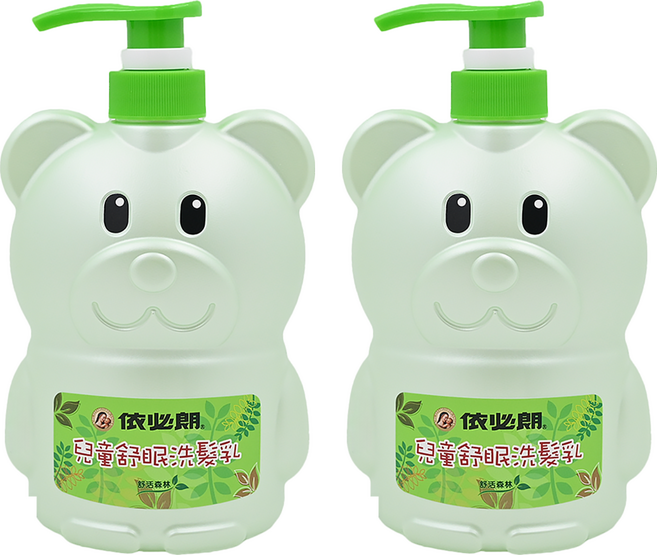依必朗 兒童舒眠洗髮乳 舒活森林, 700ml, 2瓶