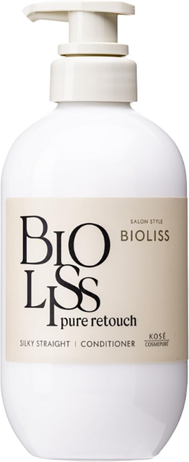 KOSE 高絲 BIOLISS 苾歐莉絲 PURE系列 潤髮乳 直髮柔順, 480ml, 1瓶