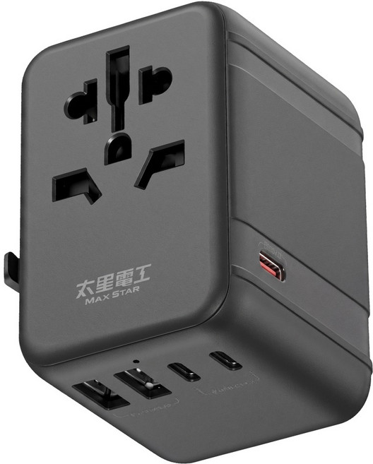 MAX STAR 太星電工 PD35W旅行用插座 5USB 2A3C AA304, 1個