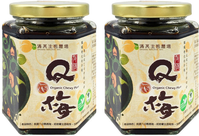 清亮 有機Q梅, 300g, 2罐