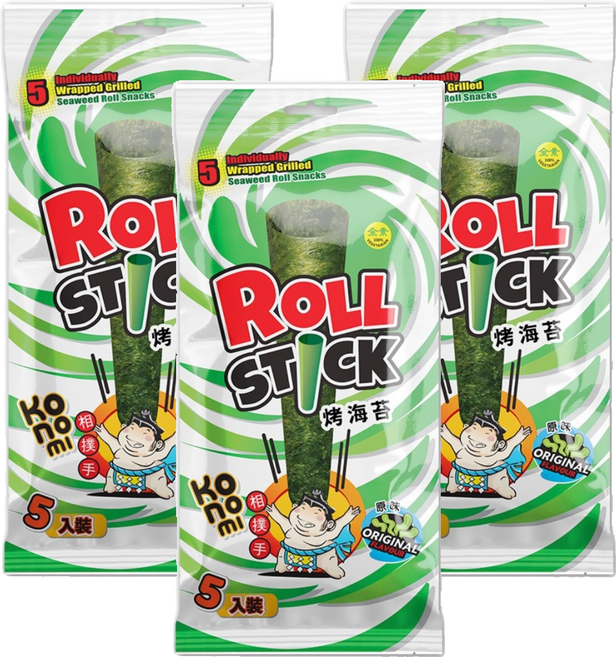 Konomi 相撲手 烤海苔捲 原味, 10.5g, 3個